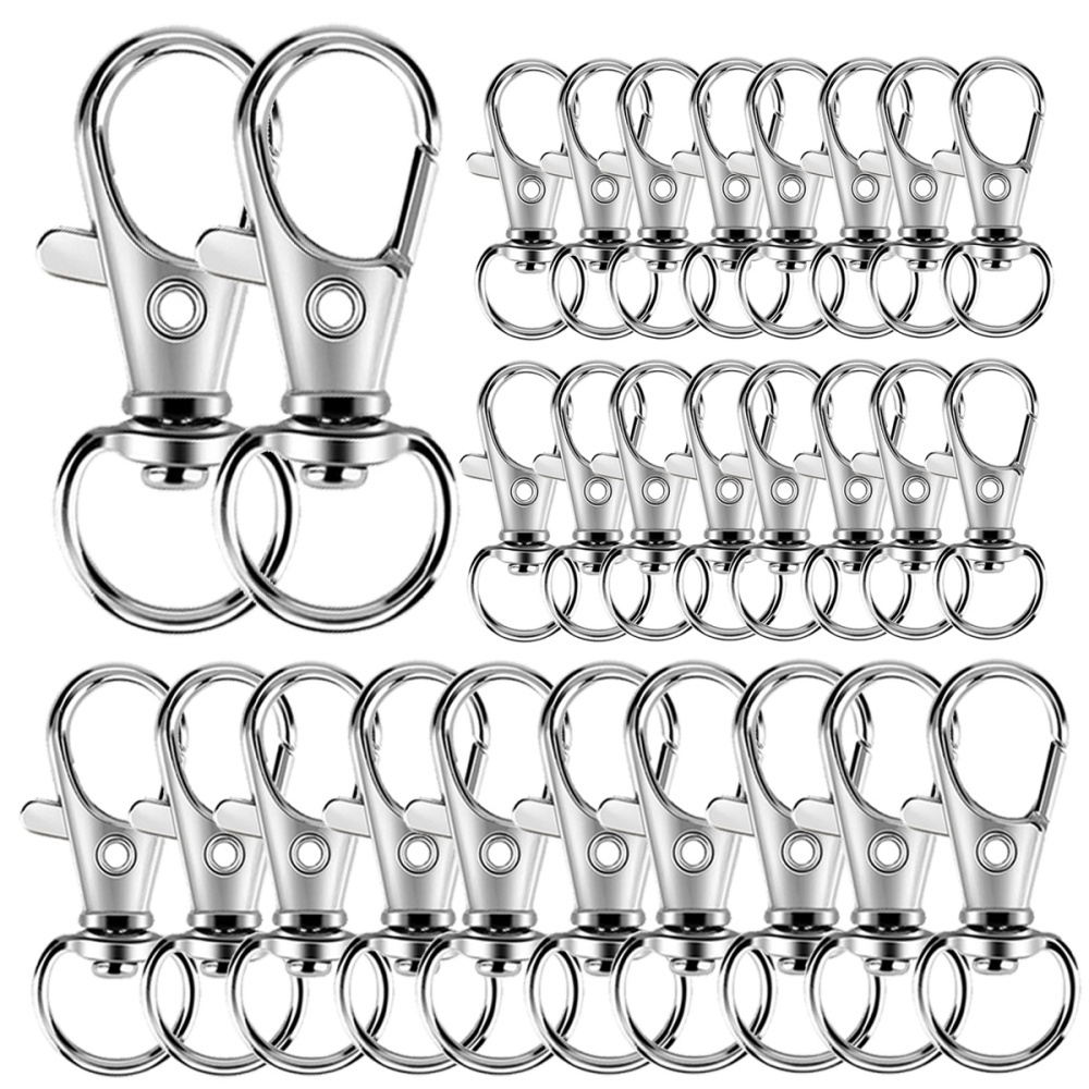 Jewelry Making Rings - 25-200 adet Metal döner yaylı kancalar