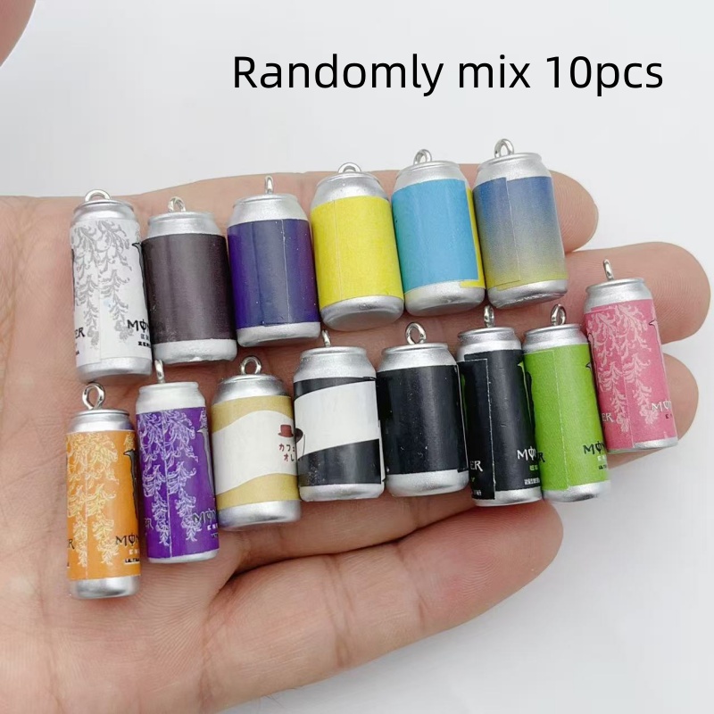Jewelry Making Parts - 10 Adet Mini Simülasyon İçecek Kutusu
