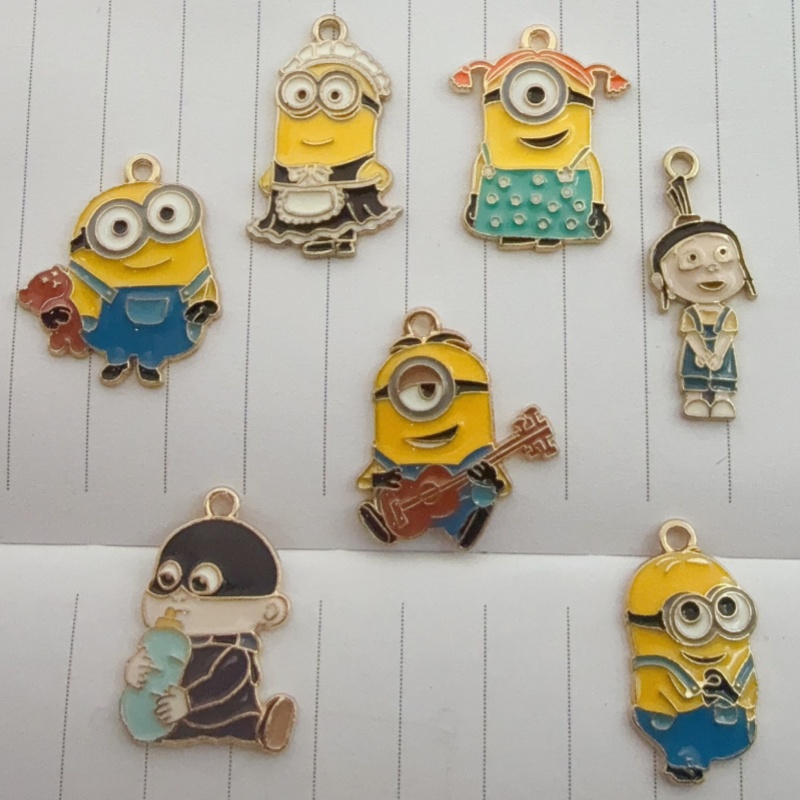 Jewelry Making Jewelry - 10 adet alaşımlı damla yağlı karikatür