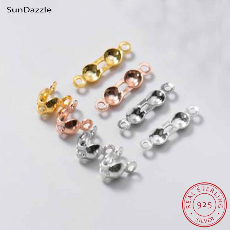 Jewelry Making Class - 4 adet Hakiki Saf 925 Ayar