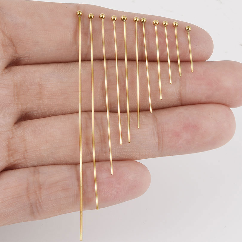 Jewelry Making Head Pins - 200 adet Top Başlı İğne Paslanmaz