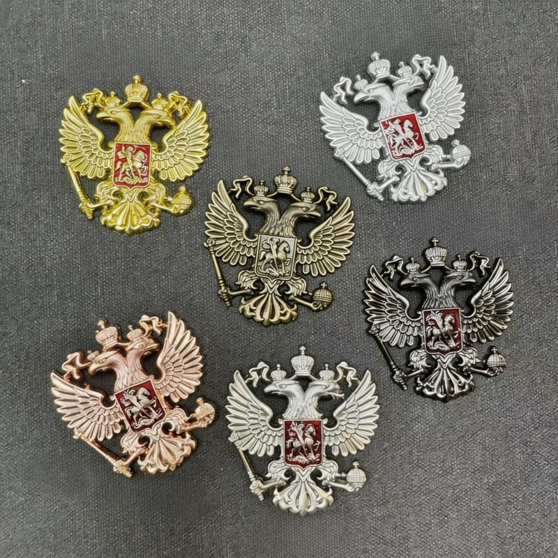 Jewelry Making Head Pins - Klasik Çift Başlı Kartal Broşlar Unisex