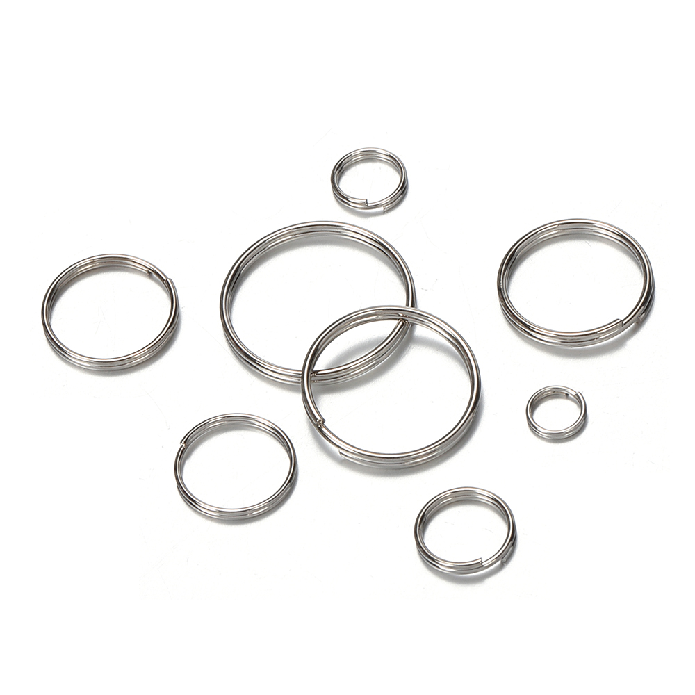 Jewelry Making Closed Jump Rings - 50 adet 6/8/10/12/14/16/18/20mm Metal Çift Halkalı
