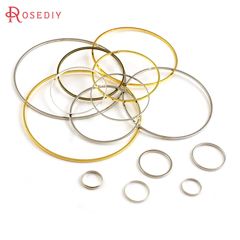 Jewelry Making Closed Jump Rings - Çapı 8 mm ile 80 mm