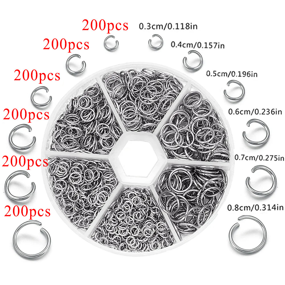 1200 adet Paslanmaz Çelik Atla - Jewelry Making Closed Jump Rings incelemesi ve fiyatı