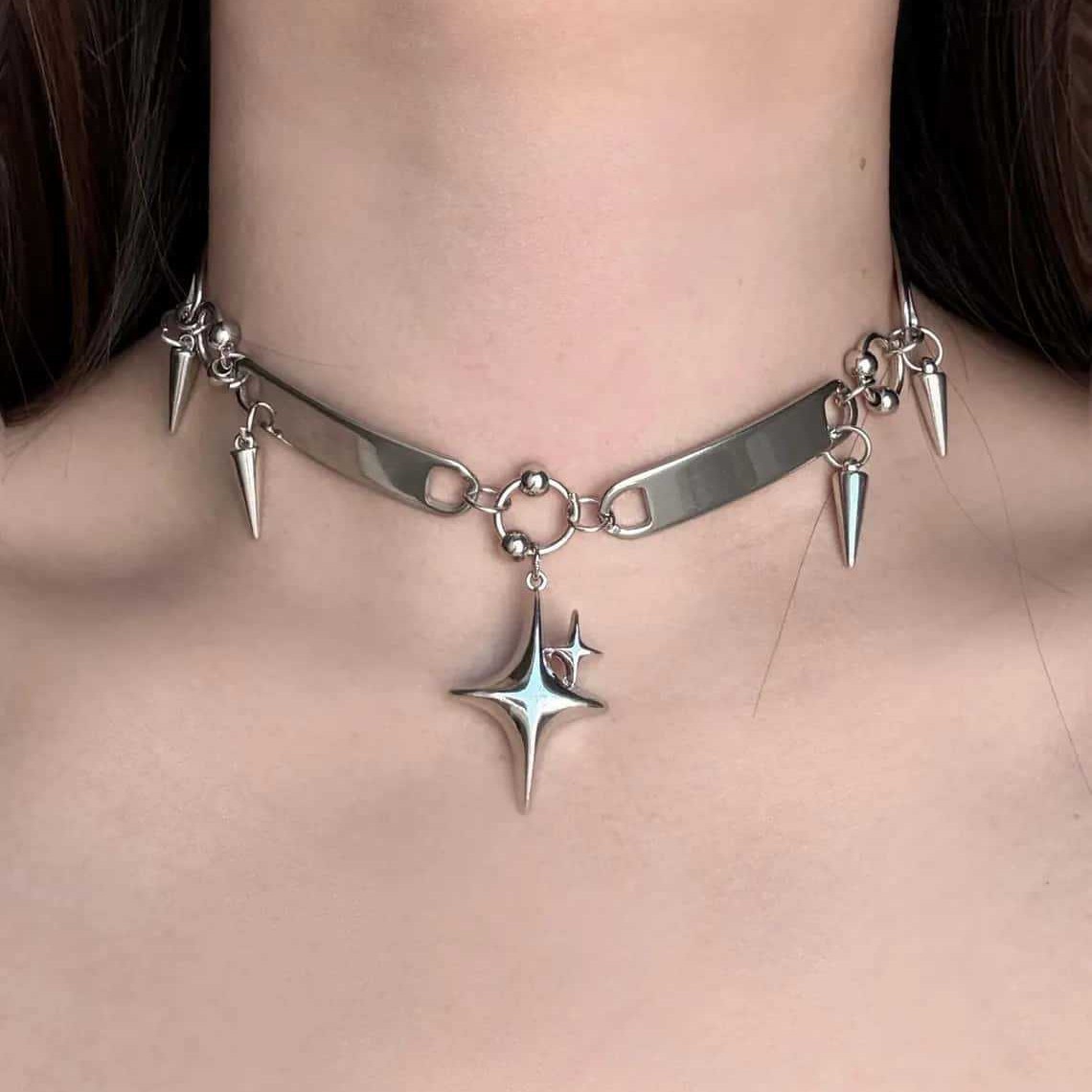 Punk Yıldızı Perçinli Gerdanlı - Jewelry Making Rings incelemesi ve fiyatı