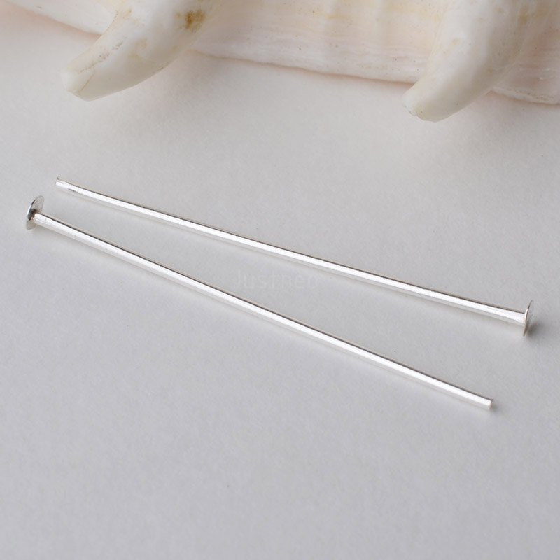 925 Ayar Gümüş Düz Başlı İğnel - Jewelry Making Head Pins incelemesi ve fiyatı