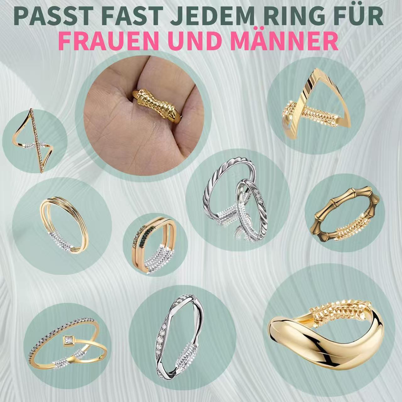 6 adet/lot Yüzük Sıkıştırıcı K - Jewelry Making Jewelry incelemesi ve fiyatı