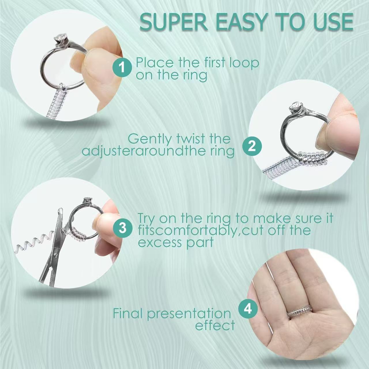 6 adet/lot Yüzük Sıkıştırıcı K - Jewelry Making Jewelry incelemesi ve fiyatı