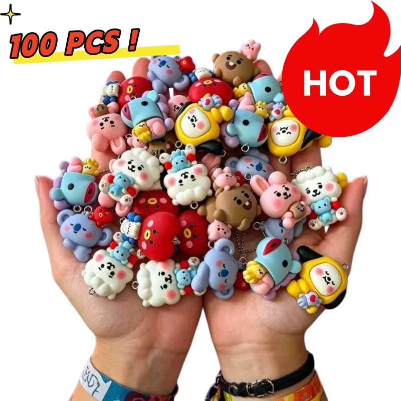 7 adet BT21 Reçine Karikatür F - Jewelry Making Parts incelemesi ve fiyatı