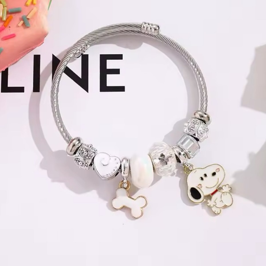 Sevimli Karikatür Snoopy Kemik - Jewelry Making Parts incelemesi ve fiyatı