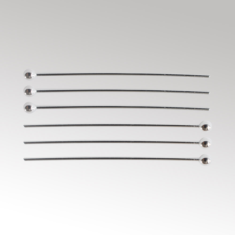 925 Ayar Gümüş Top Başlı İğnel - Jewelry Making Head Pins incelemesi ve fiyatı