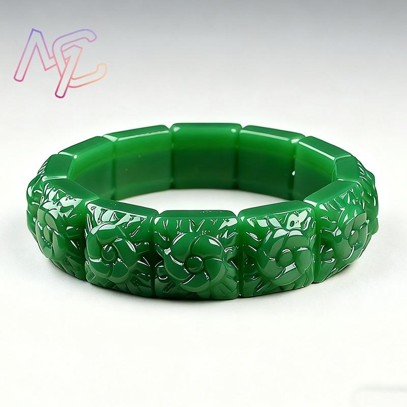 Gerçek Yeşim Çiçek Bilezik Bil - Jewelry Making Jewelry incelemesi ve fiyatı