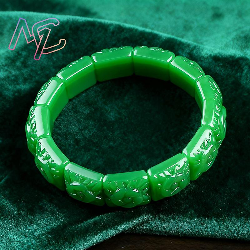 Gerçek Yeşim Çiçek Bilezik Bil - Jewelry Making Jewelry incelemesi ve fiyatı