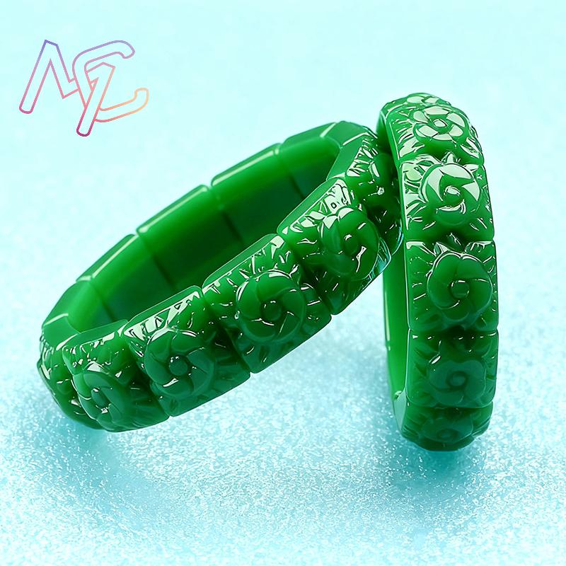 Gerçek Yeşim Çiçek Bilezik Bil - Jewelry Making Jewelry incelemesi ve fiyatı
