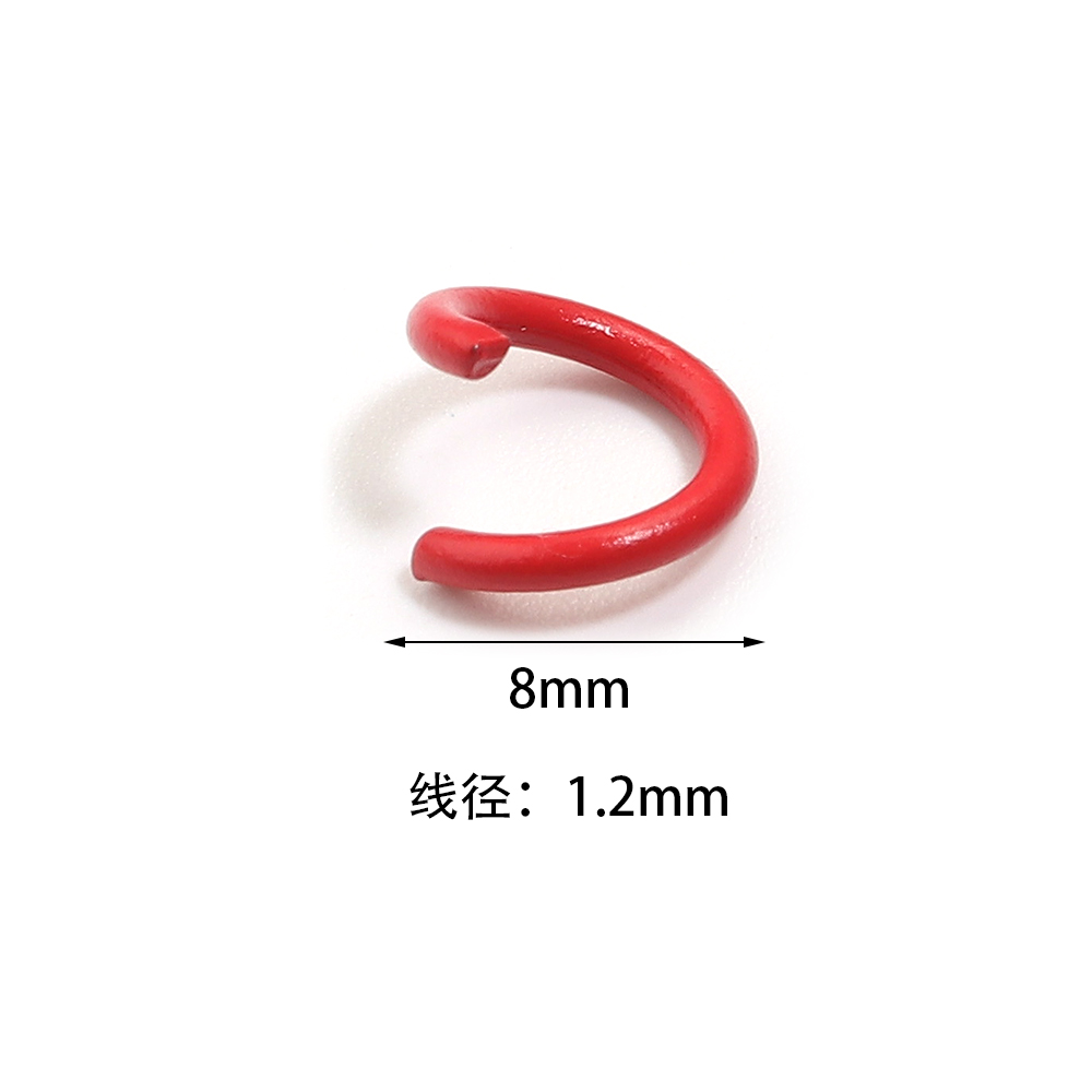 200 adet 8mm Metal Demir Renkl - Jewelry Making Closed Jump Rings incelemesi ve fiyatı