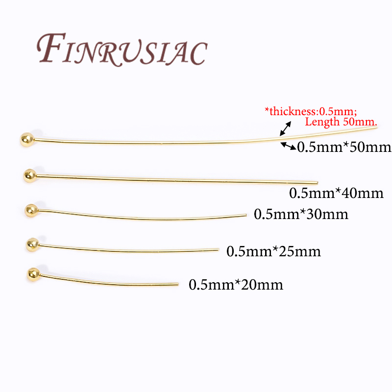 50 adet 20-50mm altın kaplama  - Jewelry Making Head Pins incelemesi ve fiyatı