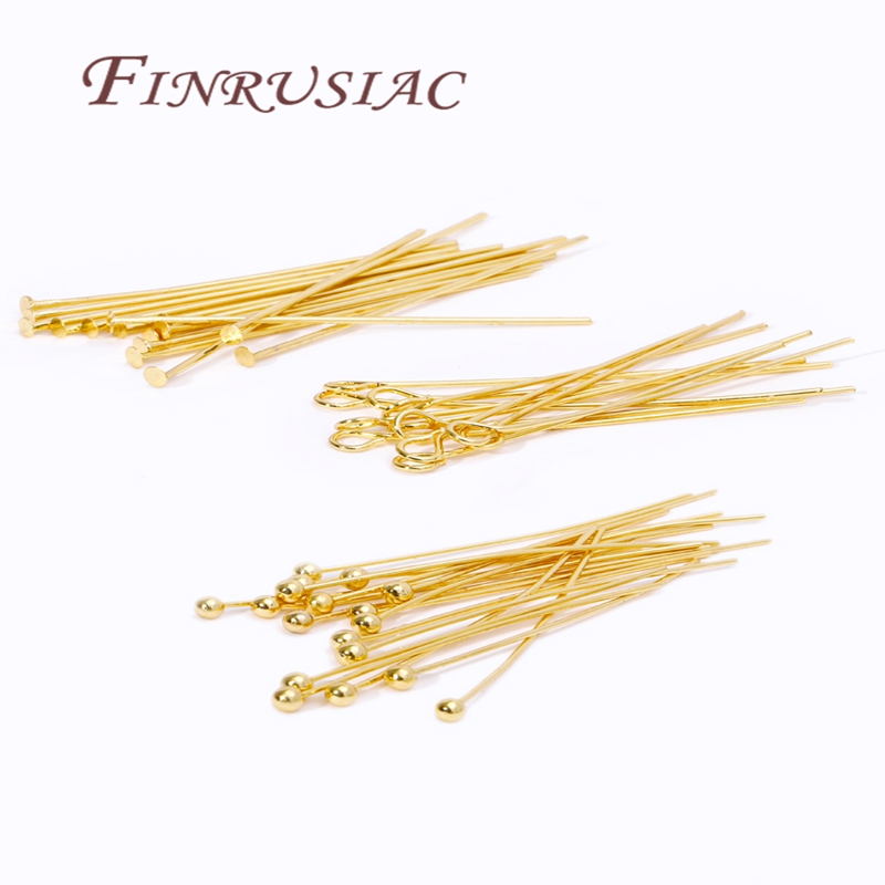 50 adet 20-50mm altın kaplama  - Jewelry Making Head Pins incelemesi ve fiyatı