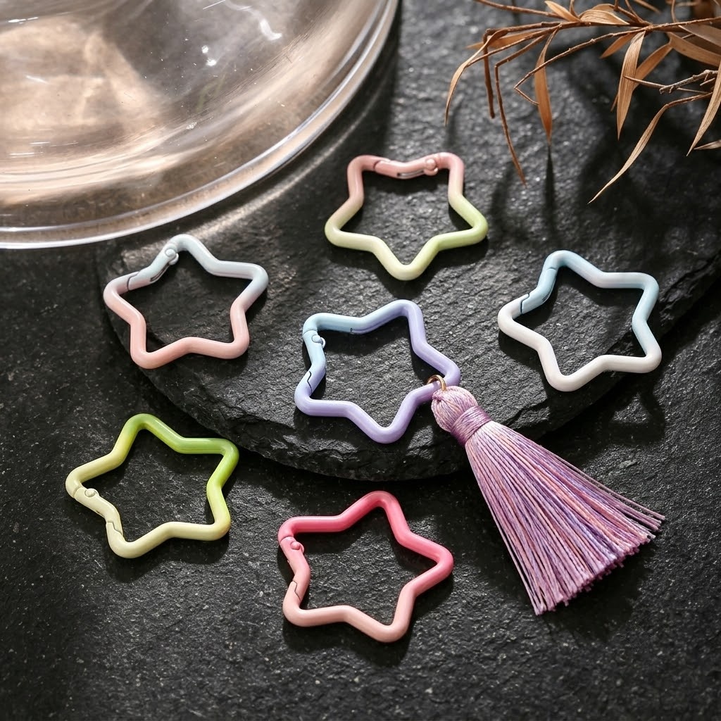 5 adet degrade yıldız şekli ya - Jewelry Making Rings incelemesi ve fiyatı